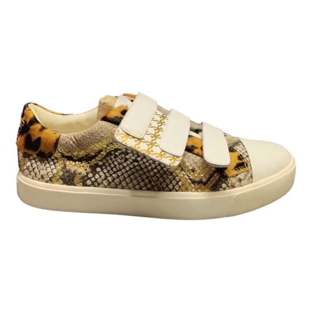Sam Edelman Emilie Sneakers Womens US 8M Multicolor Snake Leopard Print Leather
